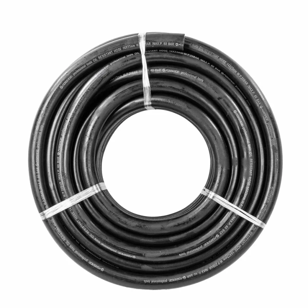 Шланг резиновый армированый бензо-маслостойкий 14х23ммх20м(повышенная гибкость и сопротивление к излому,раб.давл. 20bar,max 60bar,-30C°+70C°,DIN20018)