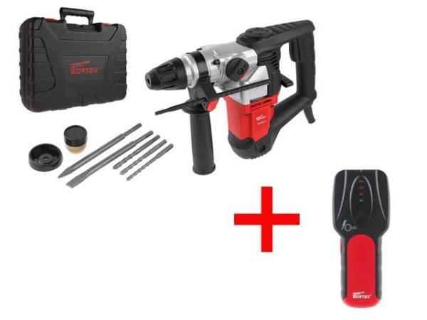 Перфоратор WORTEX RH 3231-1 в чем. + (2 зубила, 3 сверла) +АКЦИЯ MD3009000019