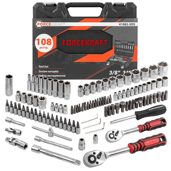 Набор инструментов 108 пр. 1/4''3/8''(6гр.)(4-22мм)