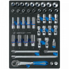 Набор торцевых головок 3/8" с принадлежностями, ложемент, 44 предмета KING TONY 9-3544MRV