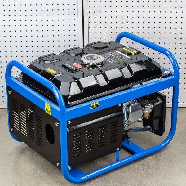 Генератор автономный бензиновый (830/2500Вт ном., 3 роз. 220В~50Гц+роз.400В, двиг.7л.с., бак для бензина 15л, бензин АИ-92, время раб. 8ч, шум 95дБ)