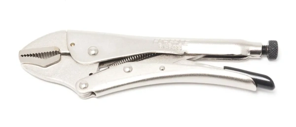 Зажим гейферный с нижней V-образной ''губкой''10''-250мм, в блистере