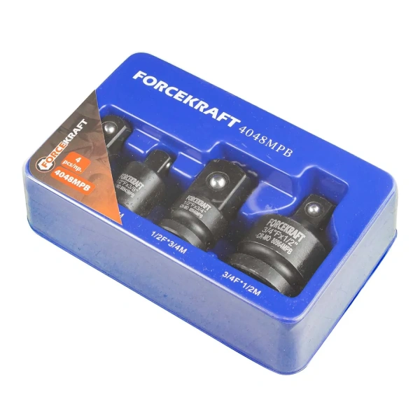 Набор адаптеров ударных 4пр(3/8''(F)x1/2''(M),1/2''(F)x3/8''(M),1/2''(F)x3/4''(M),3/4''(F)x1/2''(M)),в ложементе Набор адаптеров ударных 4пр(3/8''(F)x1/2''(M),1/2''(F)x3/8''(M),1/2''(F)x3/4''(M),3/4''(F)x1/2''(M)),в ложементе