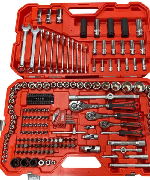 Набор инструментов 1/4" & 3/8 & 1/2" 6-гранный (в кейсе) 219 предметов JTC-H219C