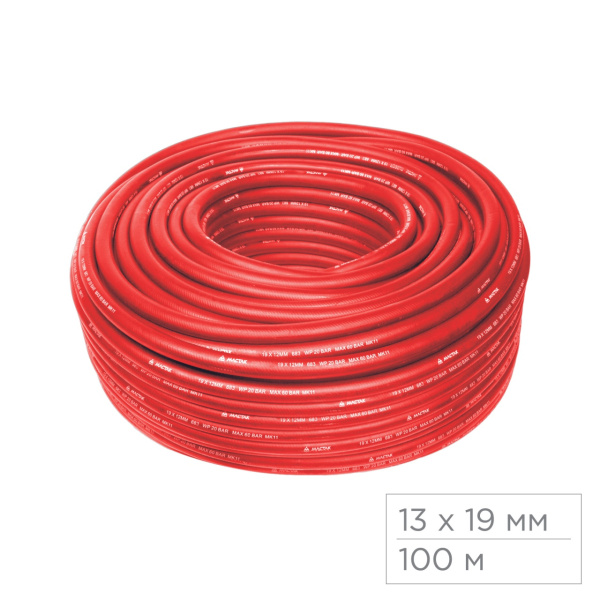 Шланг пневматический 13х19 мм, 100 м, ПВХ композитный МАСТАК 684-13100