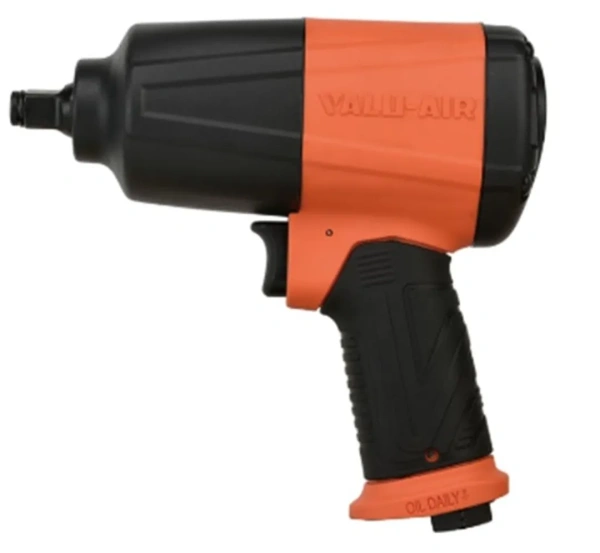 Пневмогайковерт ударный ''Twin Hammer''с реверсом и регулировкой усилия в облегченном корпусе 1/2''(550Hм, 7500 об/мин,6.3bar,вес 2кг)