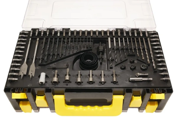 Набор инструментов 1350 пр 1/4''(шарнирно-губцевой, ударный, головки, отвертки, биты, крепежи) (6гр.)(5-13мм) в кейсе