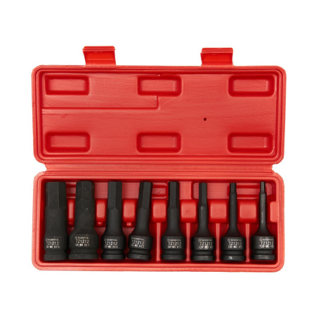 Набор головок ударных ROSSVIK ST241 (1/2", Hex, H5-H19, 8 предметов)