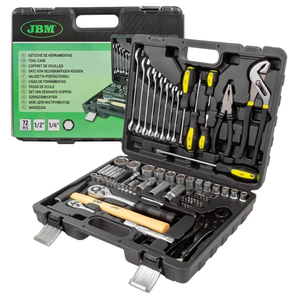 Набор инструментов 72пр.1/4''1/2''(6гр.)(4-32мм)