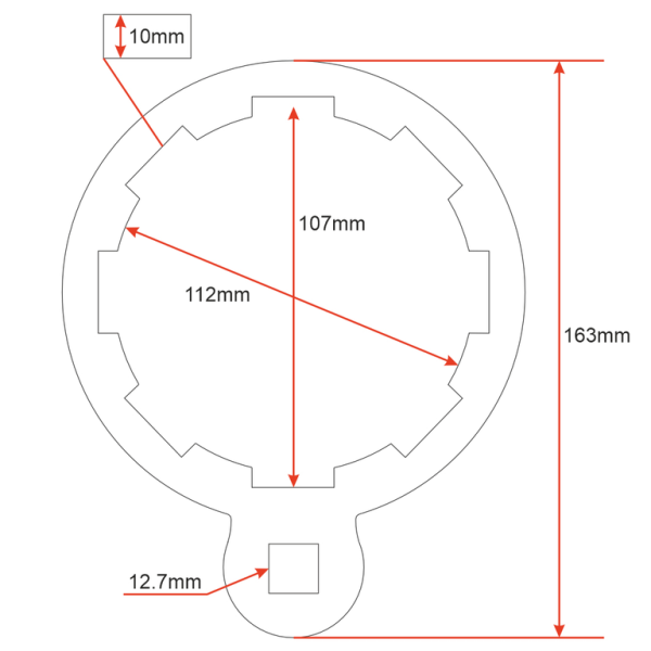 Ключ для замены топливного фильтра JTC 5477