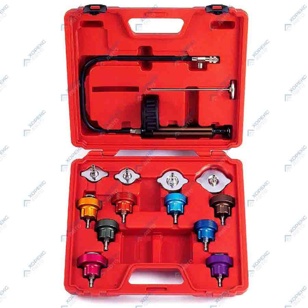 Набор приспособлений для тестирования систем охлаждения (14 предметов) Хорекс Авто HZ 27.1.016L