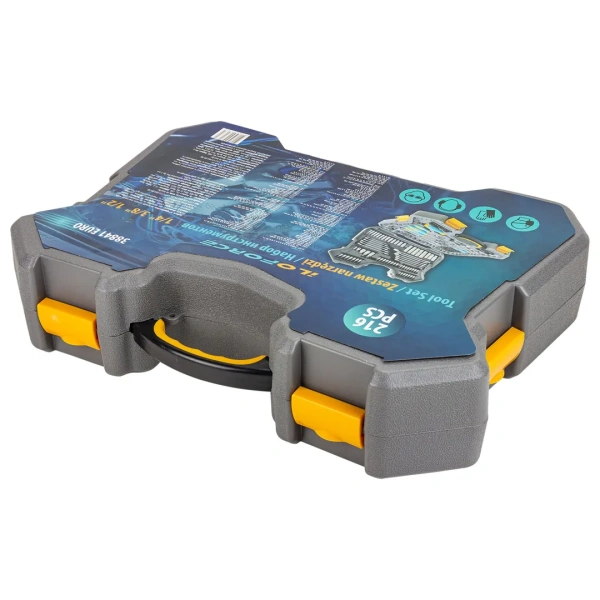 Набор инструментов 216пр. 1/4'', 3/8'', 1/2''(6гр.)(4-32мм)