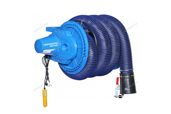 Катушка для сбора выхлопных газов с автоматическим приводом со шлангом D=150 и насадкой HRF8150E-KIT NORDBERG