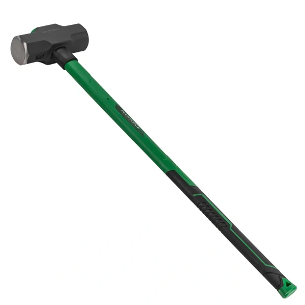 Кувалда с фиберглассовой ручкой и резиновой противоскользящей накладкой (6350г,L ручки-800мм)