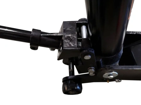 Домкрат подкатной ножничный с двумя уровнями подхвата, 4/5т (уровень подхвата 70/415мм, h max 435/735мм)