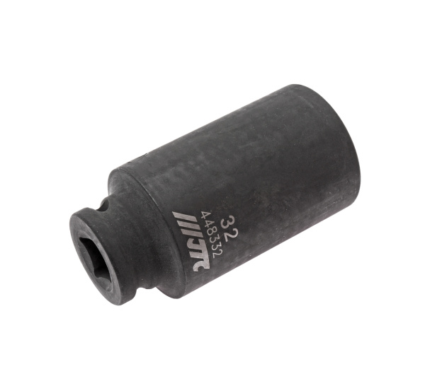 Головка торцевая 12-ти гранная ударная тонкостенная JTC 448332 (1/2", 32 мм, L=82 мм)