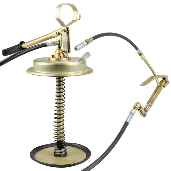 Ручной перекатной нагнетатель смазки под закладку 13кг(50:1, производительность: 0-0.75 л/мин, давление смазки: 300bar)