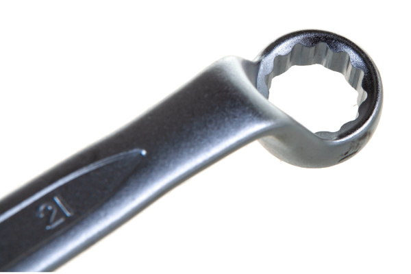Ключ гаечный накидной W231921, изогнутый 75°, 19х21 мм