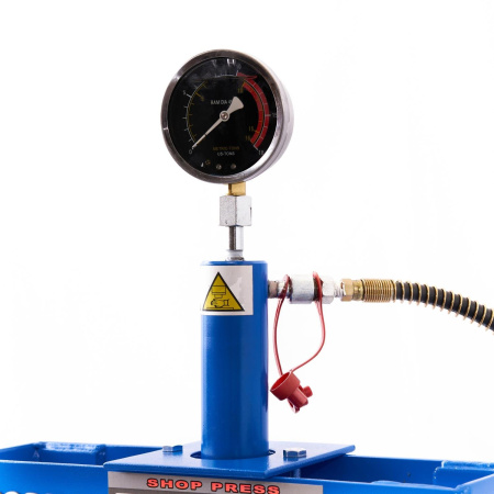 Пресс гидравлический настольный ROSSVIK HJ0802.5005.7016 (10 тонн, синий RAL 5005/серый RAL 7016)