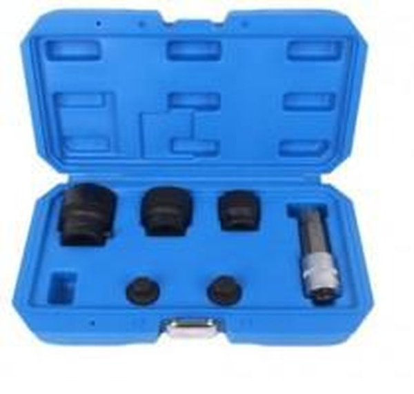 Набор головок для ступичных гаек автомобилей группы VAG, 6пр.(24,30,32мм-12гр, М18 1/2'', Н14,Н17 1/2''), в кейсе