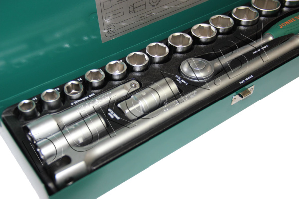 Набор головок торцевых S04H419S, 1/2"DR, 11-32 мм, 19 предметов