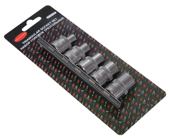 Набор головок для ремонта топливных насосов а/м(М5-8мм,М6-10мм, М8-12мм, М10-15мм, М12-16.5мм), в блистере