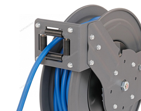 Шланг воздушный на стальной катушке гибридный ПВХ диаметр 12х18 мм 15 м NORDBERG HR1215RPVC