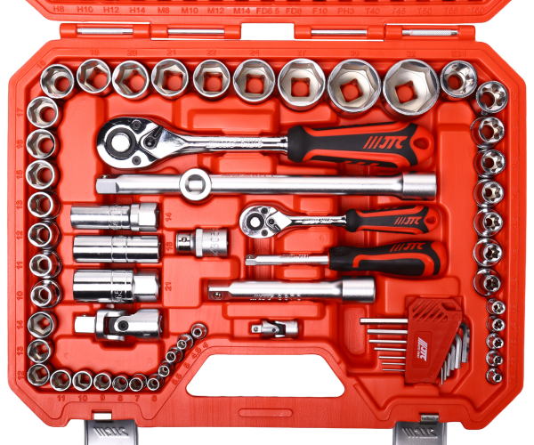 Набор инструментов 1/4" & 1/2" 6-гранный (в кейсе) 114 предметов JTC-H114C