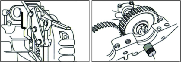 Набор приспособлений для фиксации коленвала и распредвала JTC 4434 (VOLVO 1.6, 1.9, 2.0, 2.4L дизель)