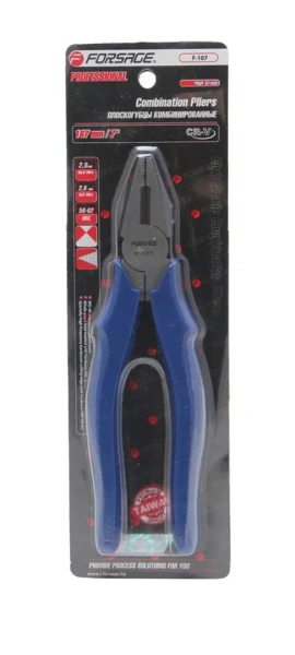 Плоскогубцы многофункциональные ''Profi''8''-200мм CR-V (толщина металла: медь - 3.2мм, сталь - 2.3мм), в блистере