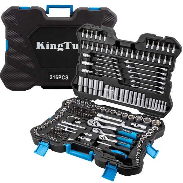 Набор инструментов 216пр. 1/4'', 3/8'', 1/2''(6гр.)