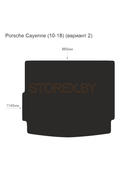 Porsche Cayenne (10-18) Багажник (вариант 2) copy