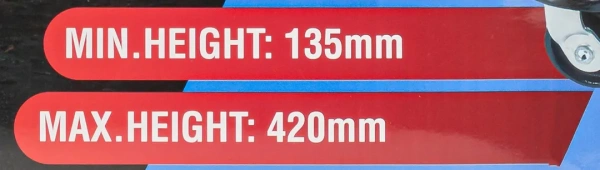 Домкрат подкатной гидравлический 3т (h min 135мм, h max 420мм)