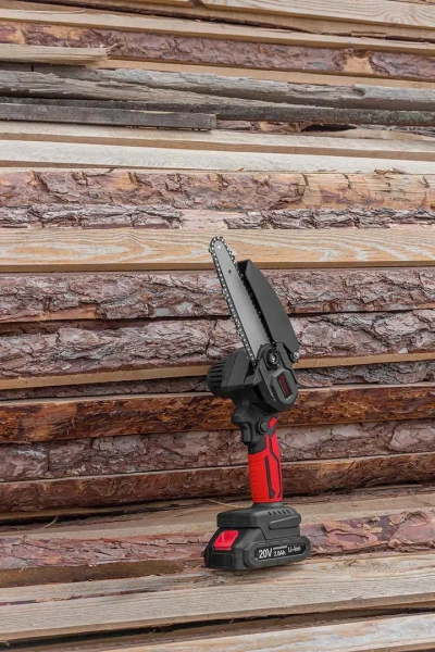 Пила цепная аккумуляторная (1 аккумулятор Li-ion 20V, 2.0Ah)