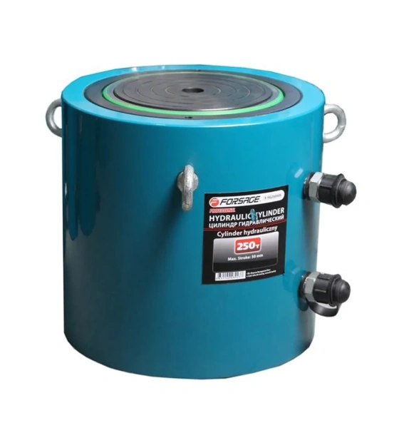 Цилиндр гидравлический двойного действия 250т(ход штока-50мм, Ø штока-180мм,общий Ø-270мм, L-261мм, 700bar)