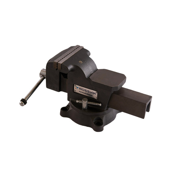 Тиски слесарные ROSSVIK SVD125 (125 мм, поворотные, с наковальней)