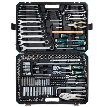 Набор инструментов 202пр. 1/4'', 3/8'', 1/2''(6гр.)