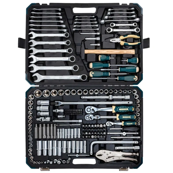 Набор инструментов 202пр. 1/4'', 3/8'', 1/2''(6гр.)