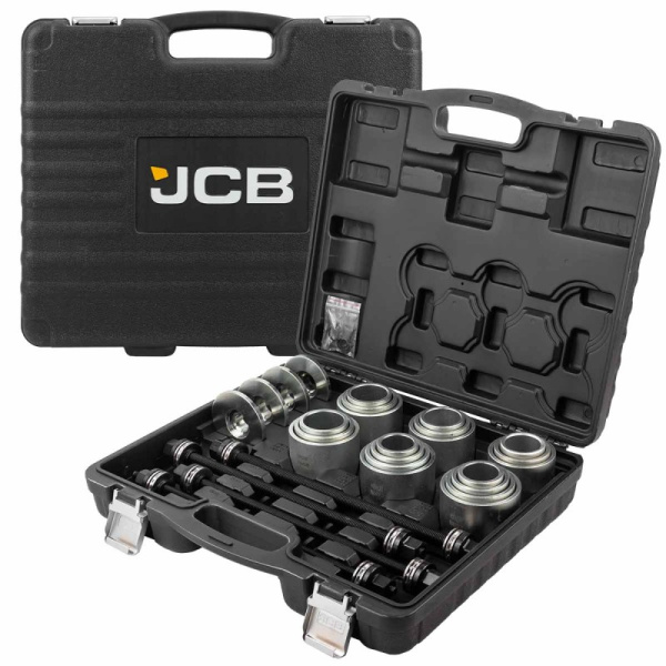 Набор инструментов для снятия и установки втулок, подшипников и сайлентблоков универсальный, 28пр. (М10, М12, М14, М16) в кейсе