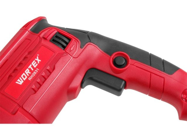 Перфоратор WORTEX RH 2831 в чем. + (2 зубила, 3 сверла) 850 Вт, 3.0 Дж, 3 реж., SDS-plus, Vario-Lock