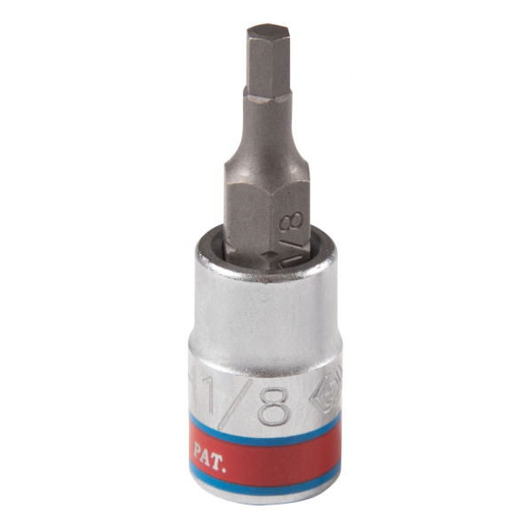 KING TONY Насадка (бита) торцевая 1/4", Hex, 1/8", L = 37 мм