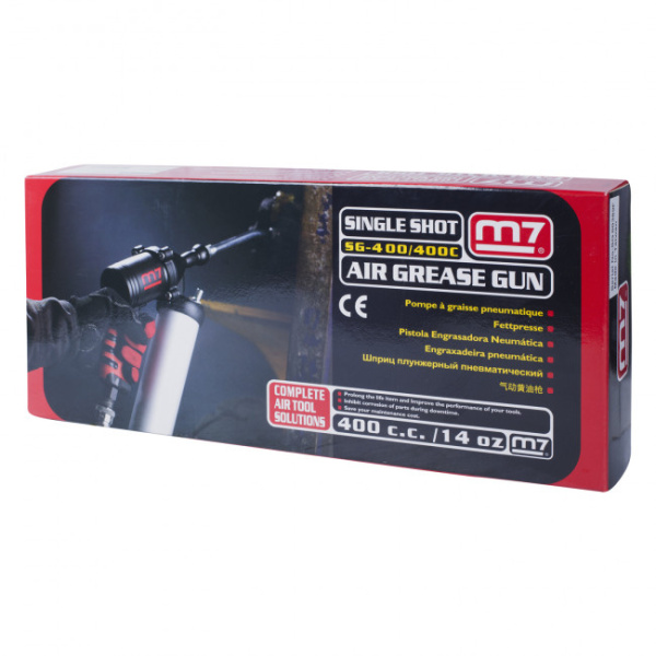Шприц солидолонагнетатель пневматический 400 куб. см., композитный MIGHTY SEVEN SG-400C