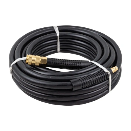 Шланг резиновый воздушный армированный с фитингами 10мм x 15мм x 10м (20-60бар, раб. t от -30 до +70°С)