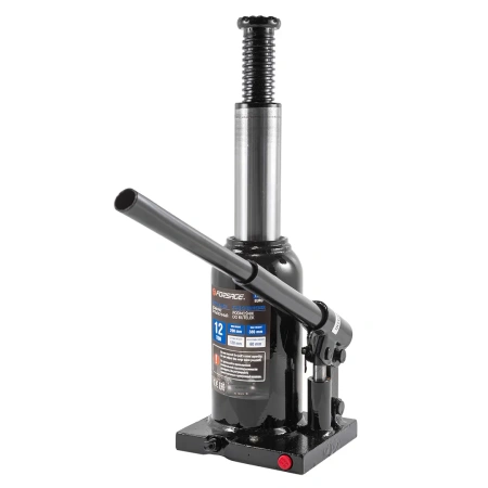 Домкрат бутылочный 12т с клапаном (высота подхвата-200мм, высота подъема-380мм)