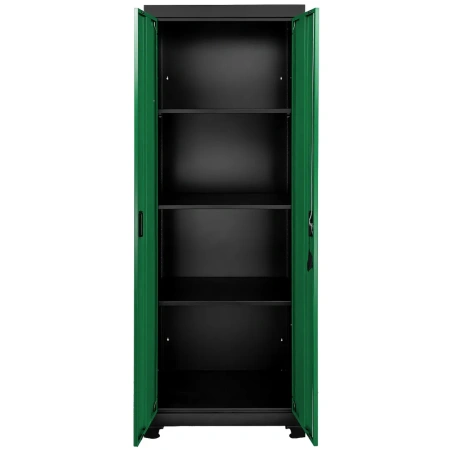 Комплект металл. гаражной мебели 2362x500x2050мм (стол:1600х500х750мм,шкаф:1990х500х762мм,тележка 2шт:658х600х400мм,навесной модуль:1600х600х200мм)