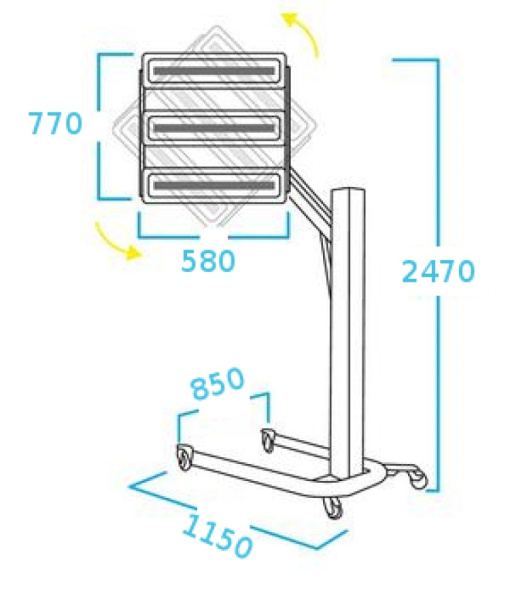 Сушка инфракрасная коротковолновая 3 элемента NORDBERG IF13
