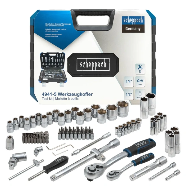 Набор инструментов 94пр. 1/4'', 1/2''(6-гр.) (4-32мм)