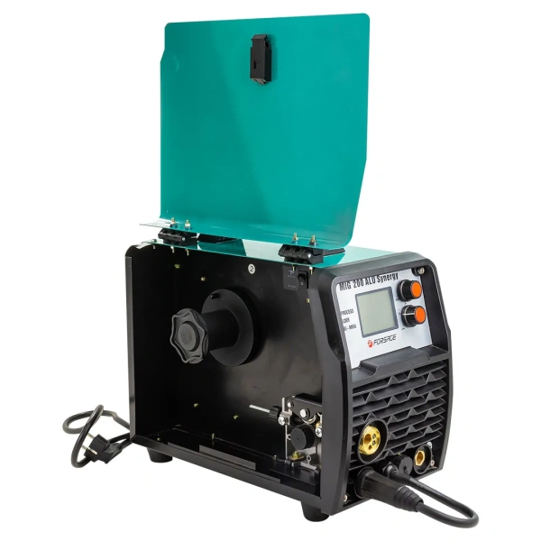 Сварочный аппарат MIG, MMA, TIG (220V, 5.8кВт,10-230А, электрод 1,6-4мм, проволока 0.8-1мм, к-т мощности 0.98, раб. цикл 60%, цифр. табло)