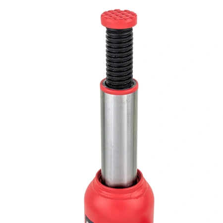 Домкрат гидравлический бутылочный, 10т (с предохранительным клапаном, минимальная высота: 190 мм, ход штока: 110 мм, ход винта: 60 мм, максимальная вы