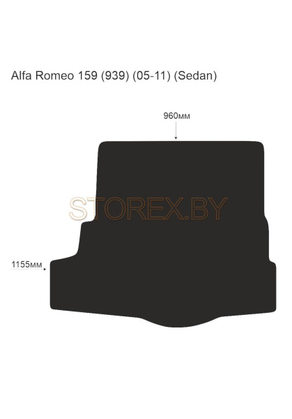 Alfa Romeo 159 (939) (05-11) (Sedan) Багажник copy